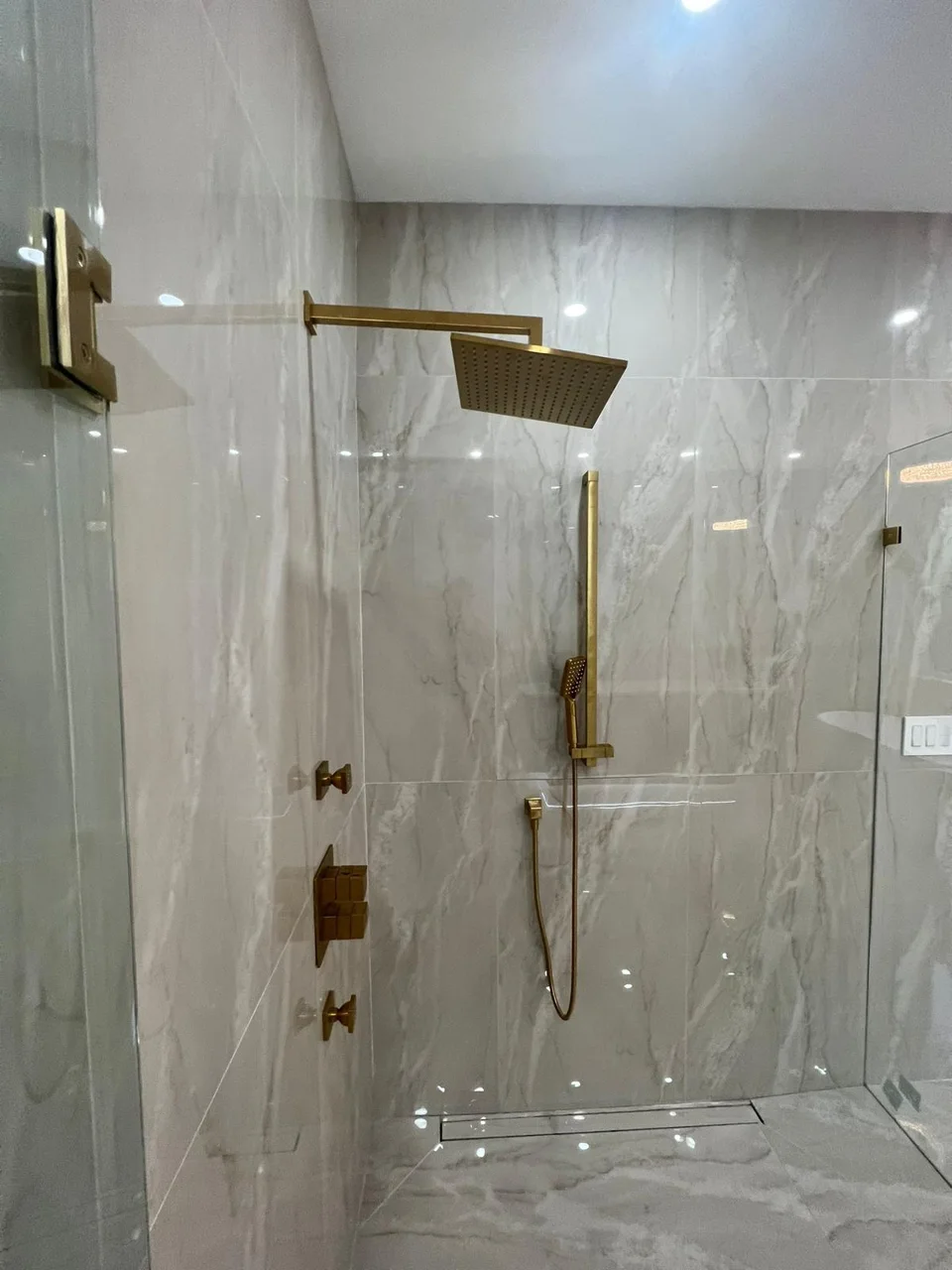 Modern style shower