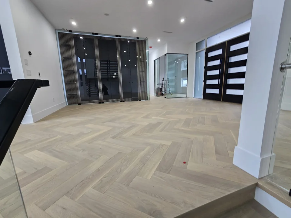 Herringbone flooring